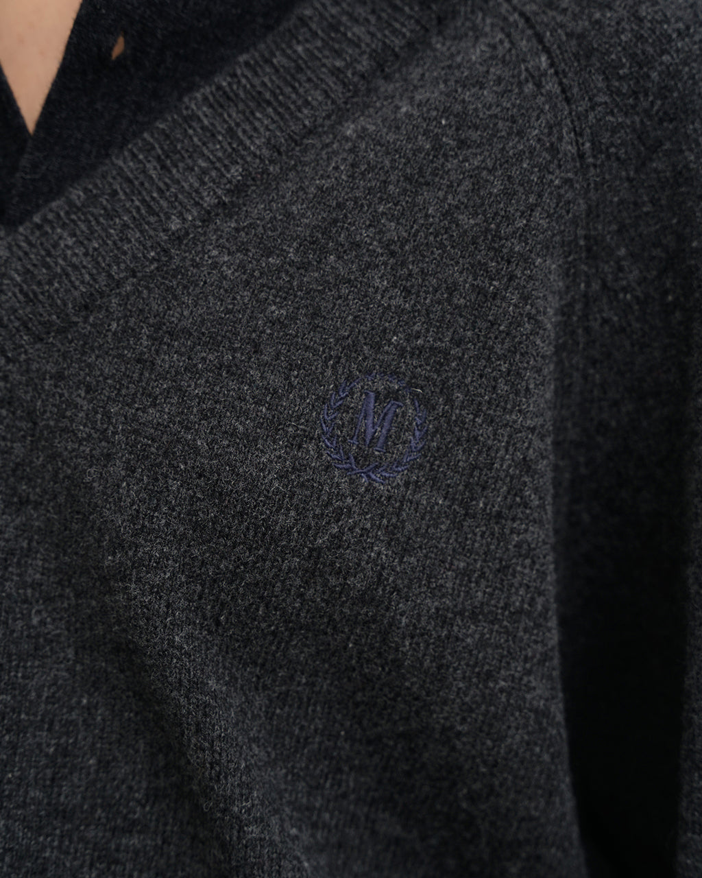 Dual Collar Wool Knit