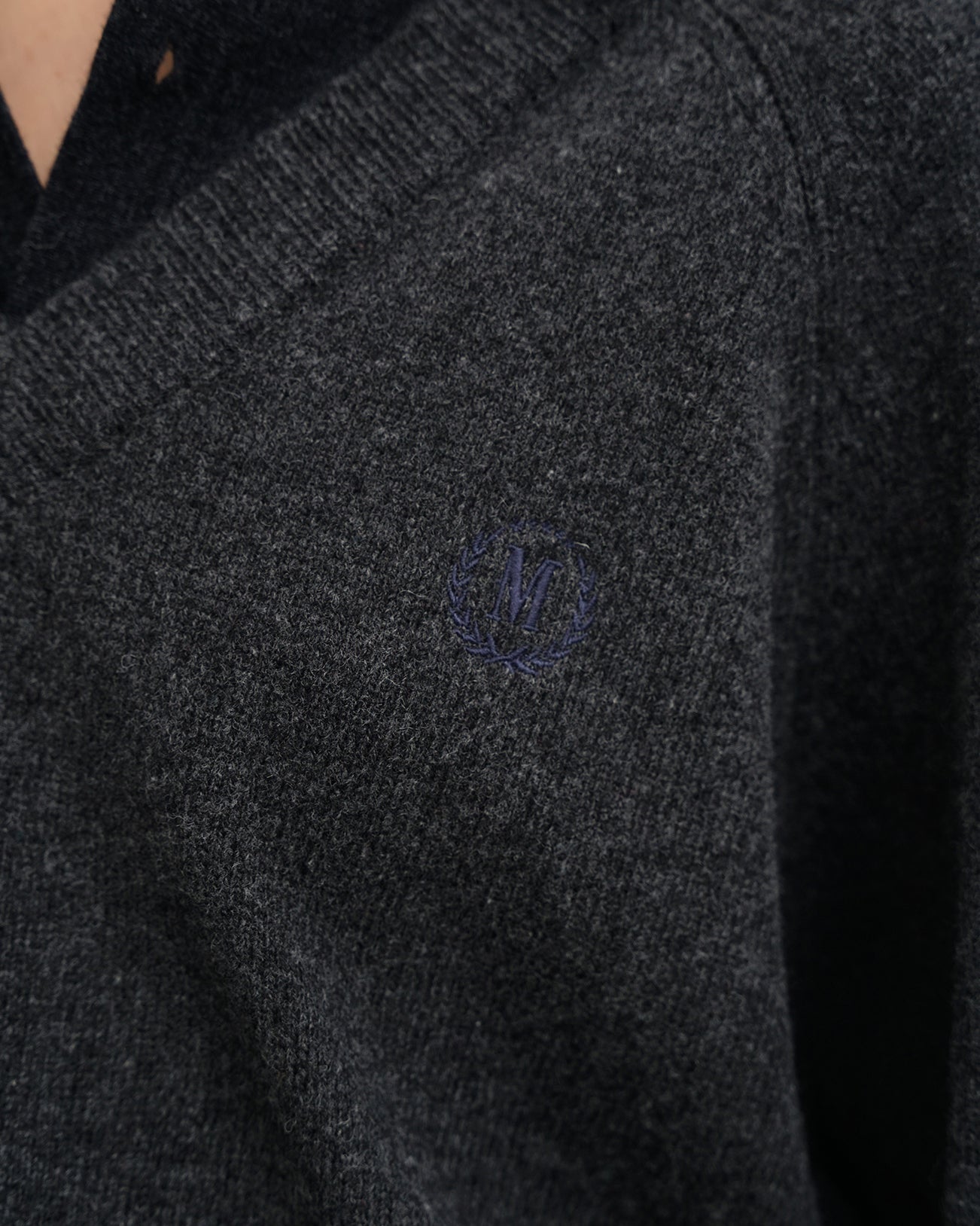 Dual Collar Wool Knit