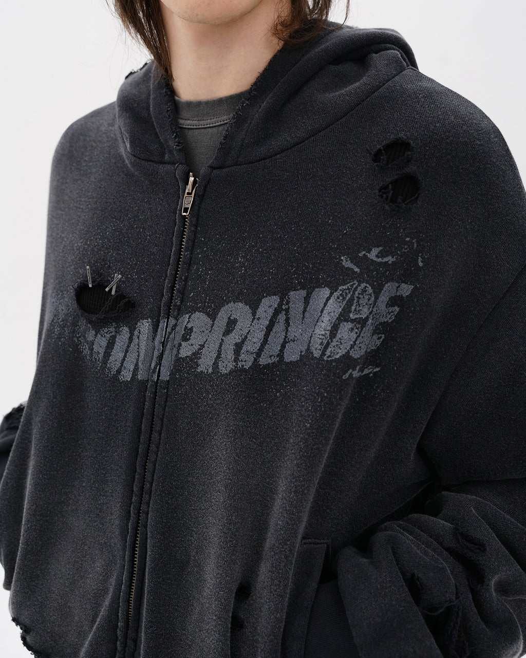 Iron Grey Cocoon Hoodie