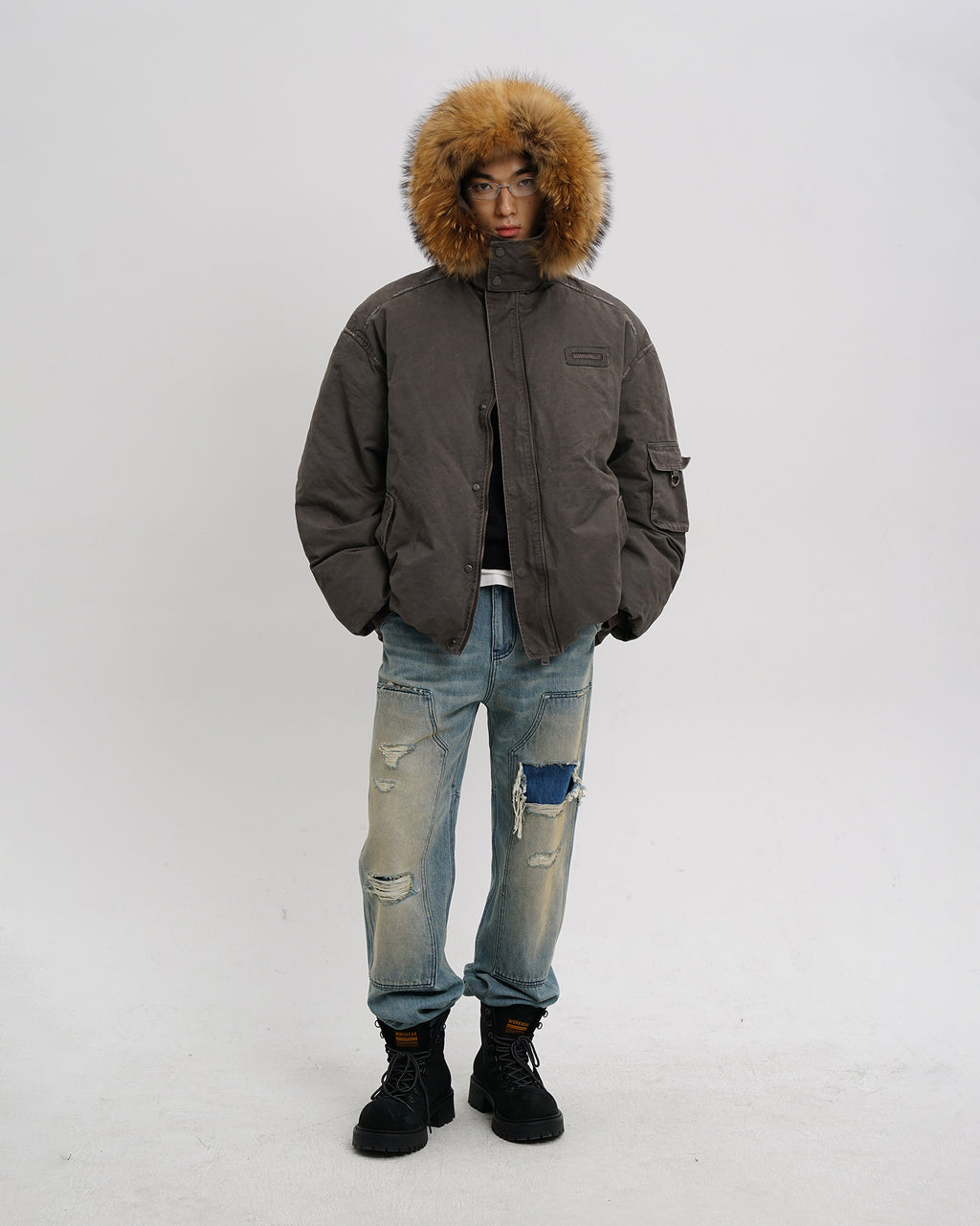 Vintage Fur Hood Parka