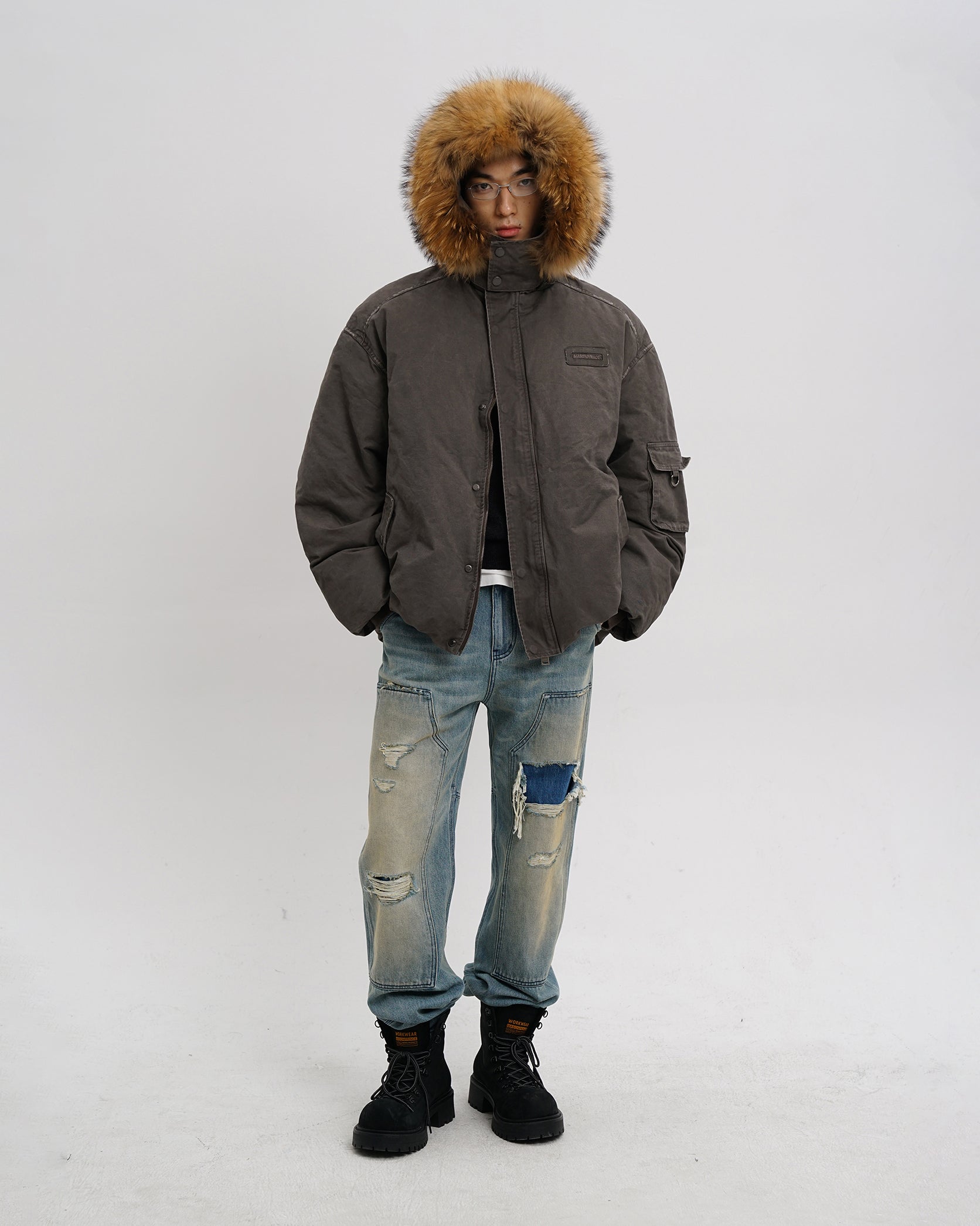 Vintage Fur Hood Parka