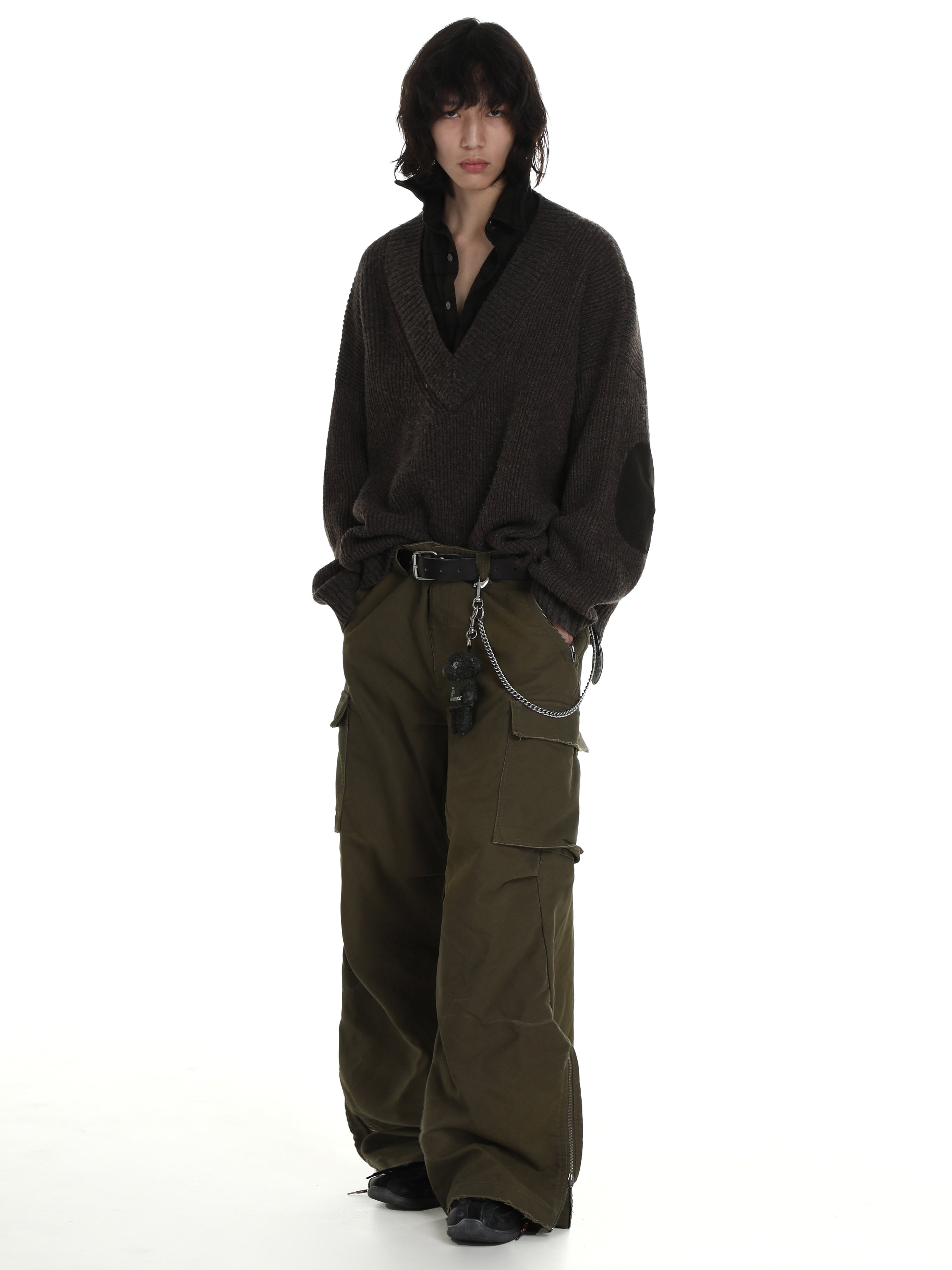 Shirt Wool V-neck Jumper