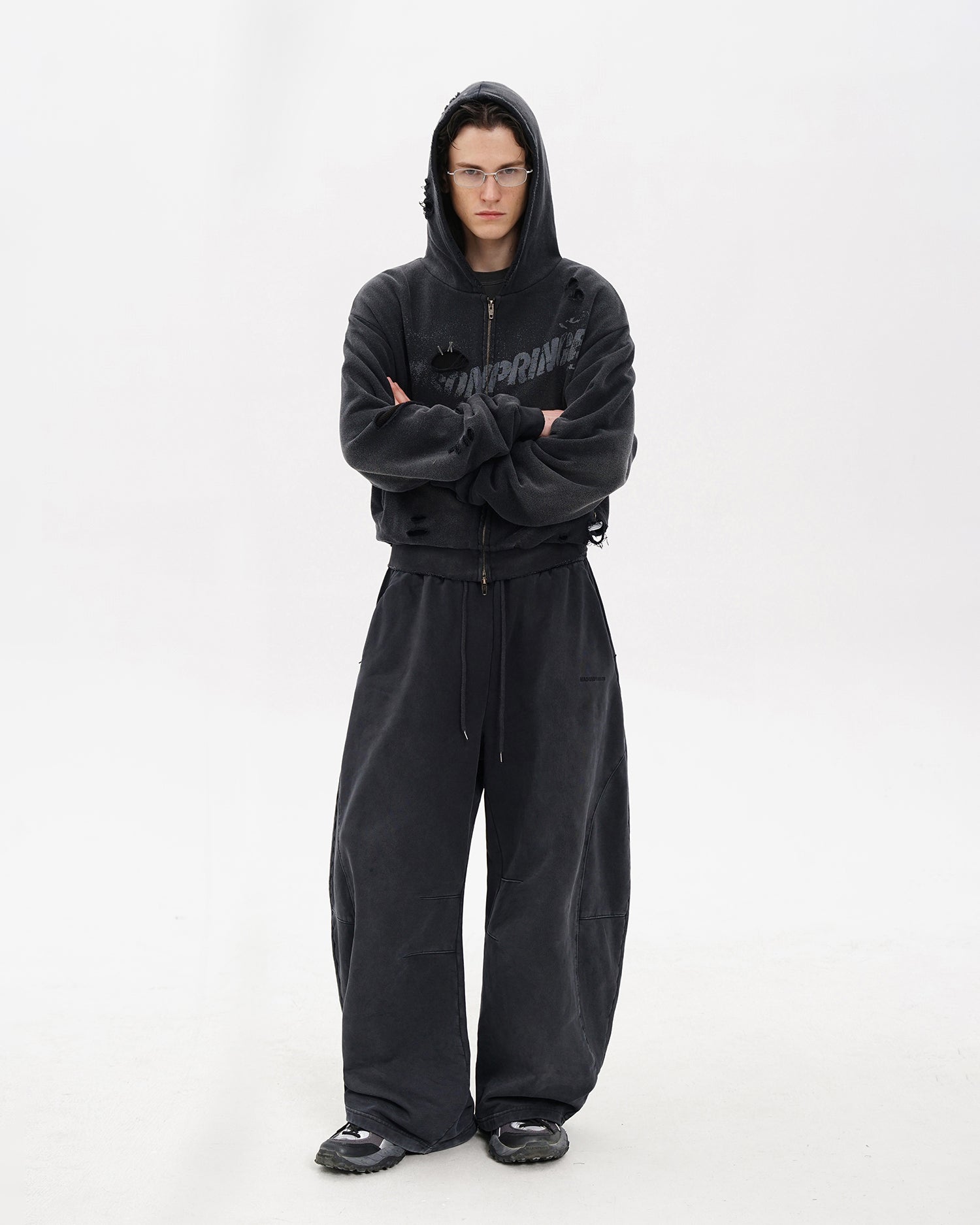 Iron Grey Cocoon Hoodie