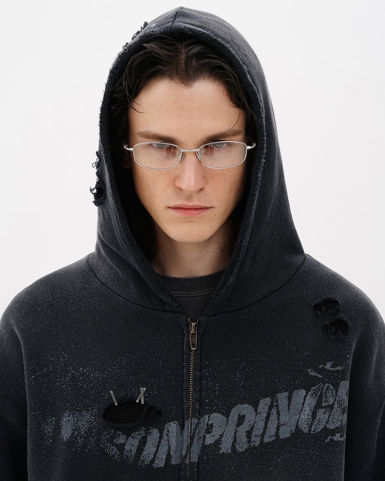 Iron Grey Cocoon Hoodie