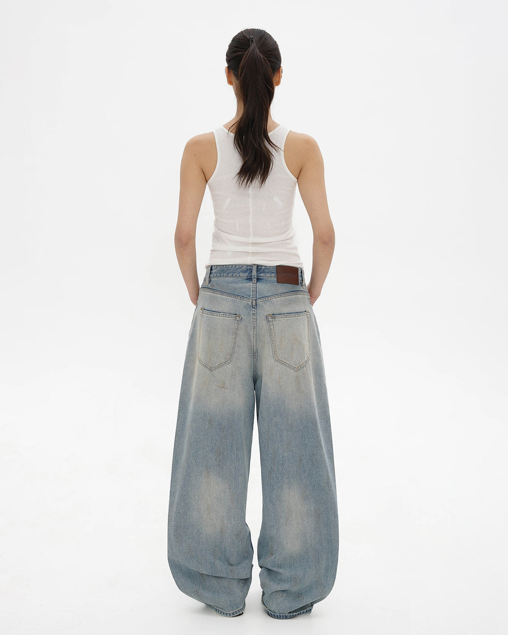 Multi-Process Smeared Dirty Jeans