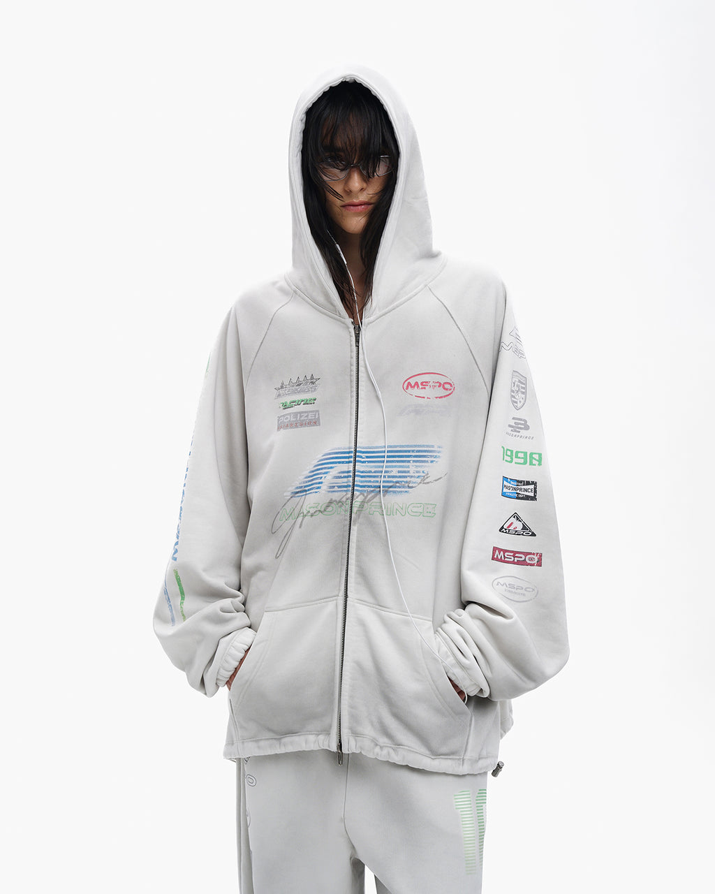 Racing Graphic Zip Hoodie