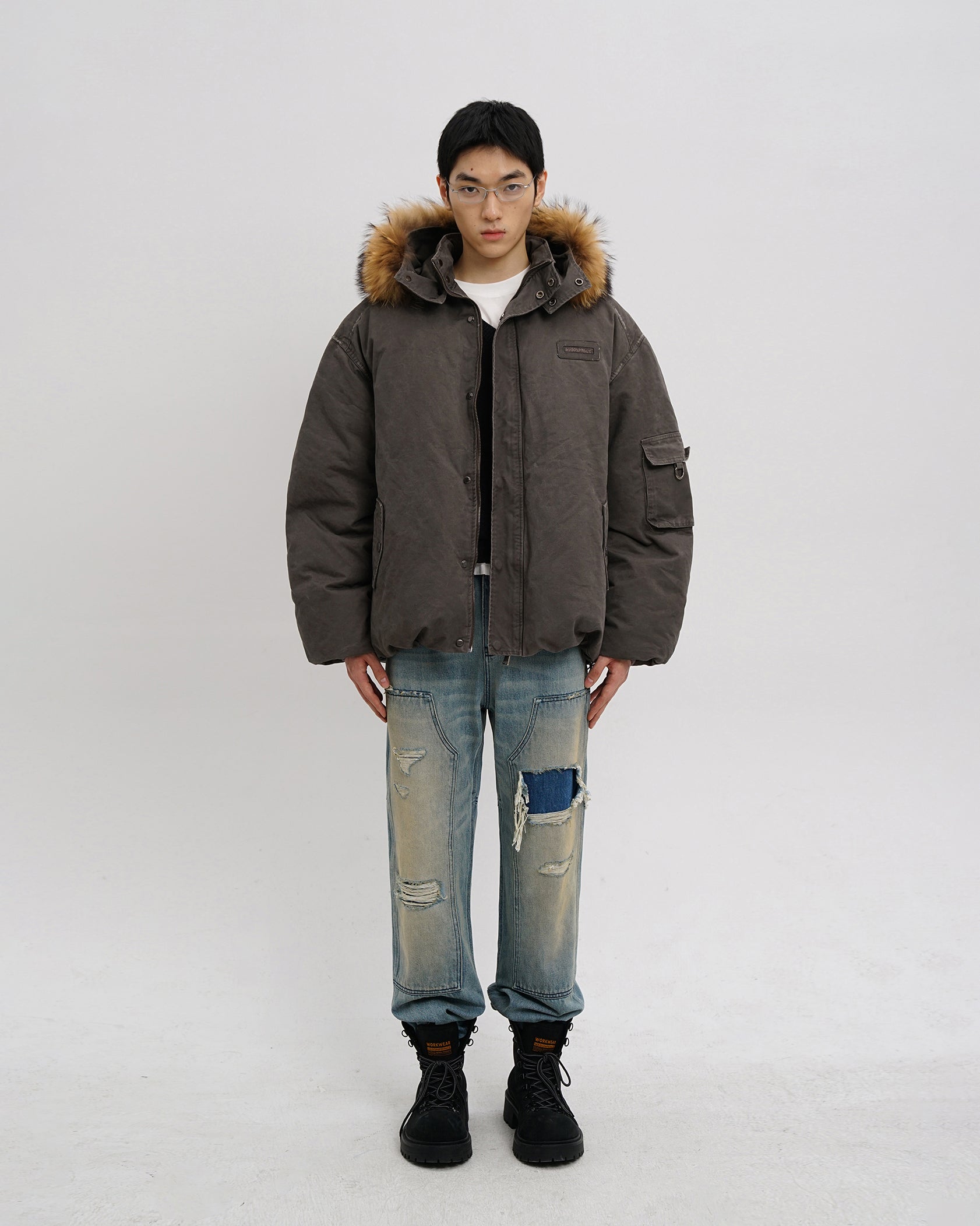 Vintage Fur Hood Parka