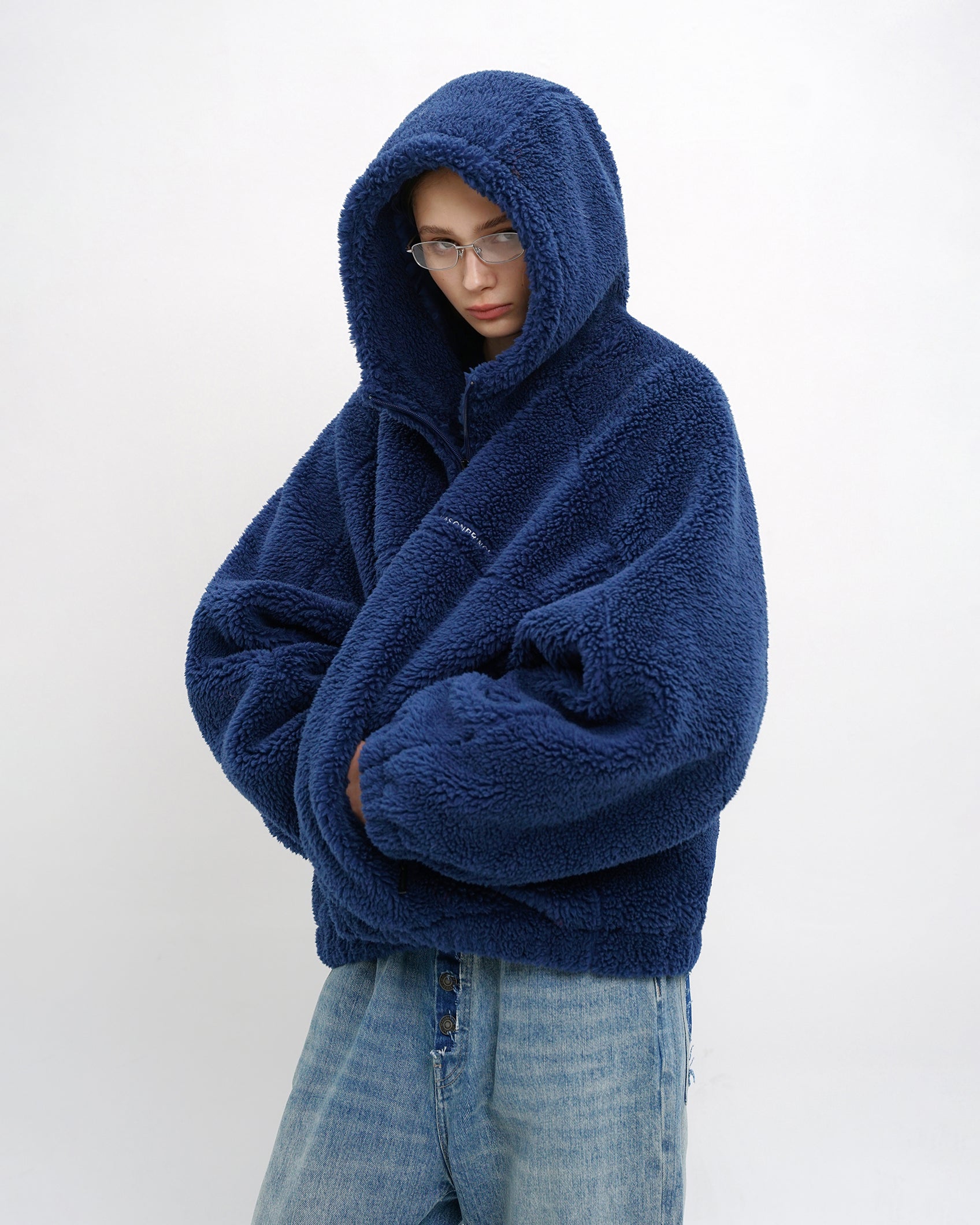 Anti-Static Sherpa Zip Hood Jacket