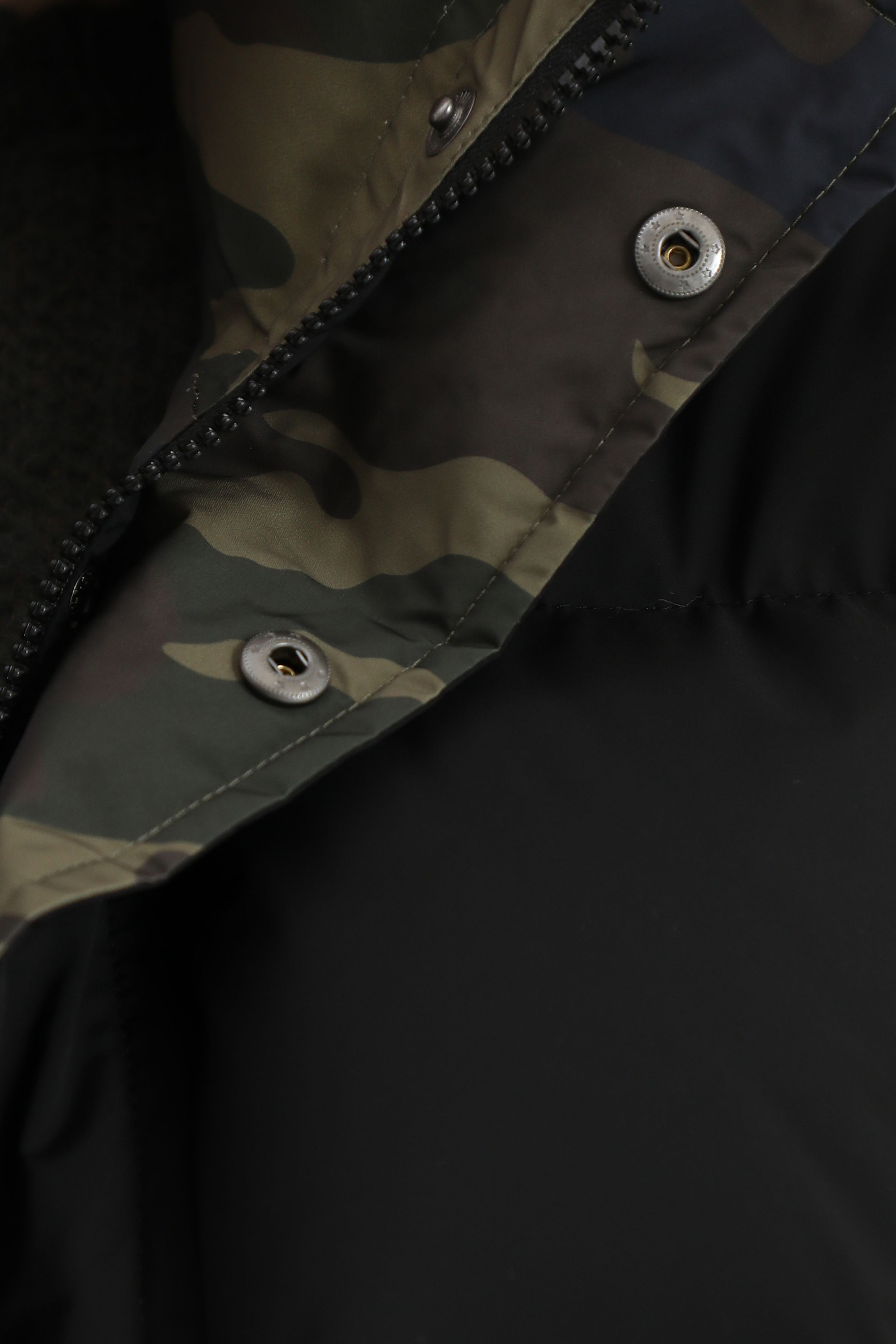 Reversible Camouflage Puffer Jacket