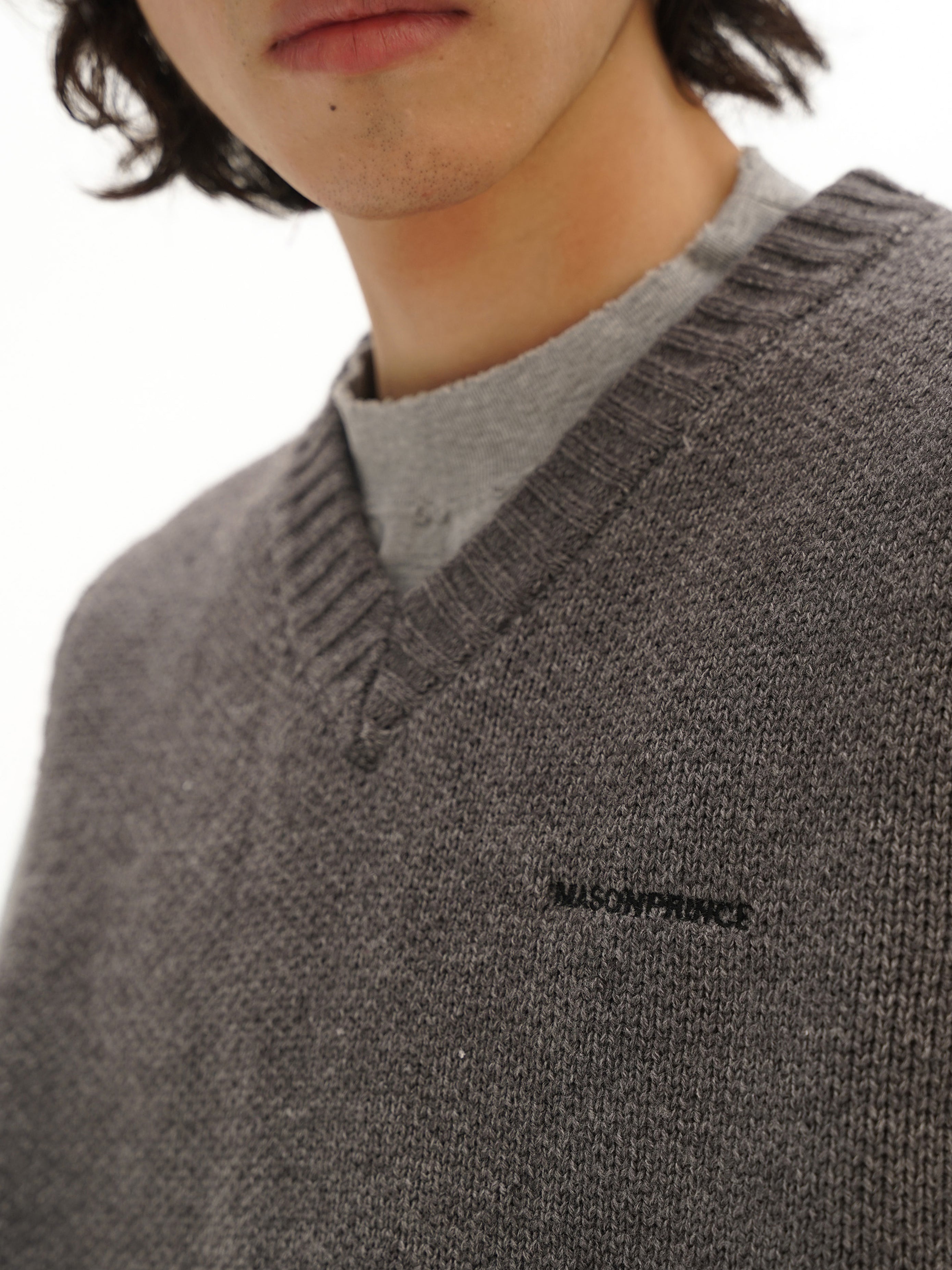 Winter Layered Wool V-Neck Vest