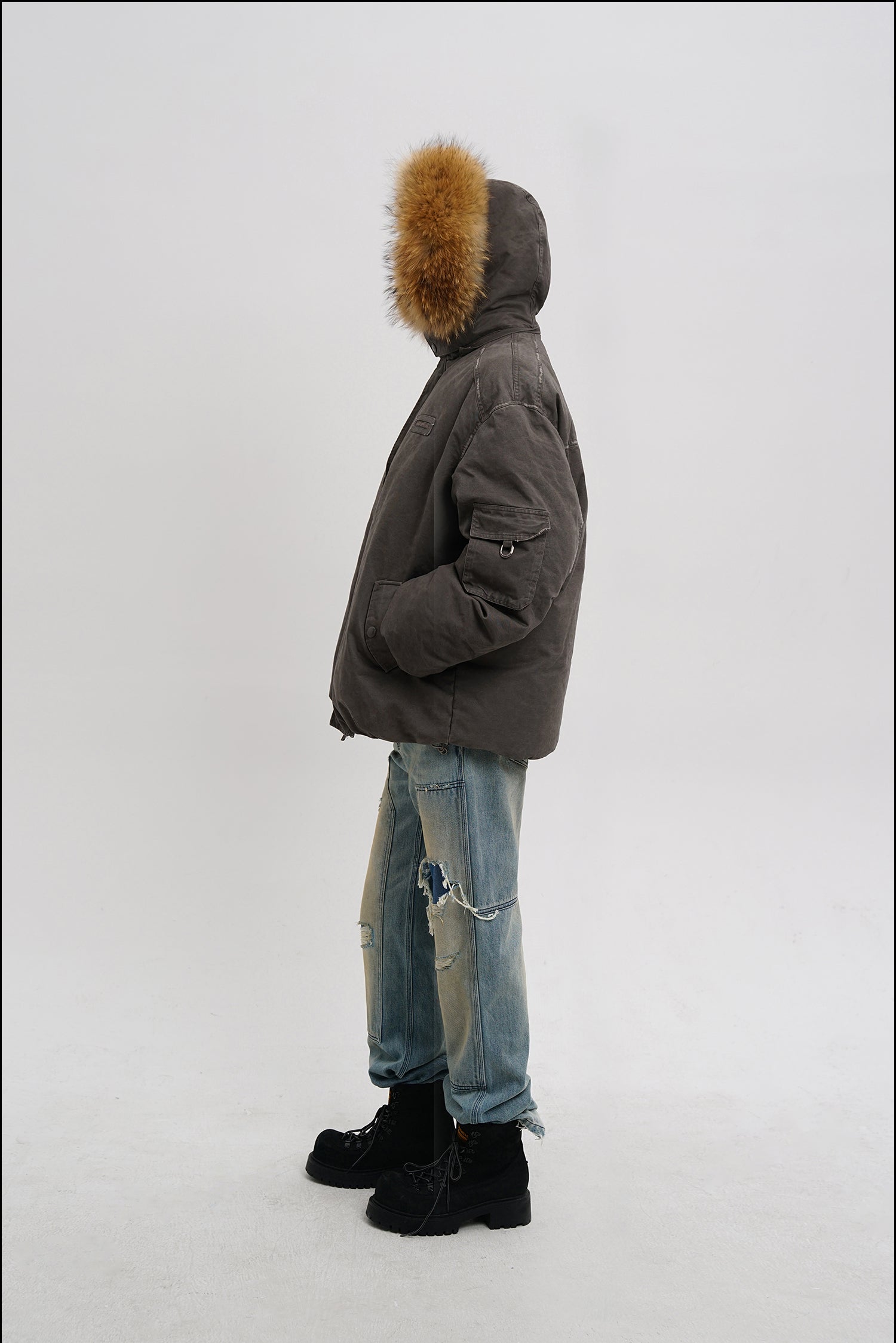 Vintage Fur Hood Parka