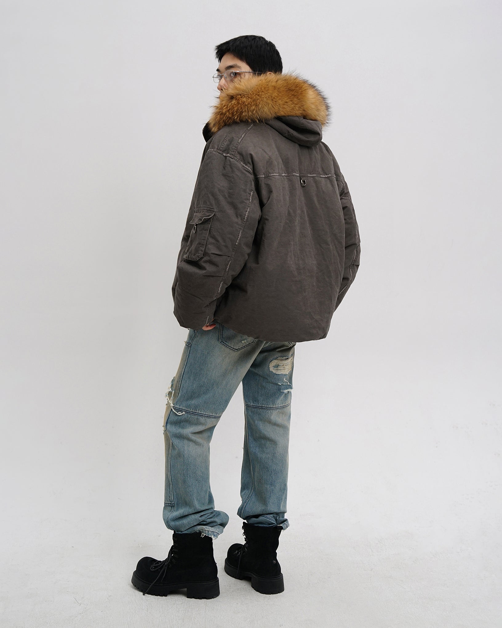 Vintage Fur Hood Parka