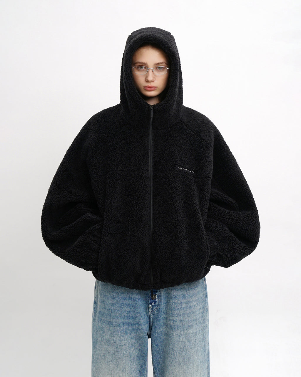 Anti-Static Sherpa Zip Hood Jacket