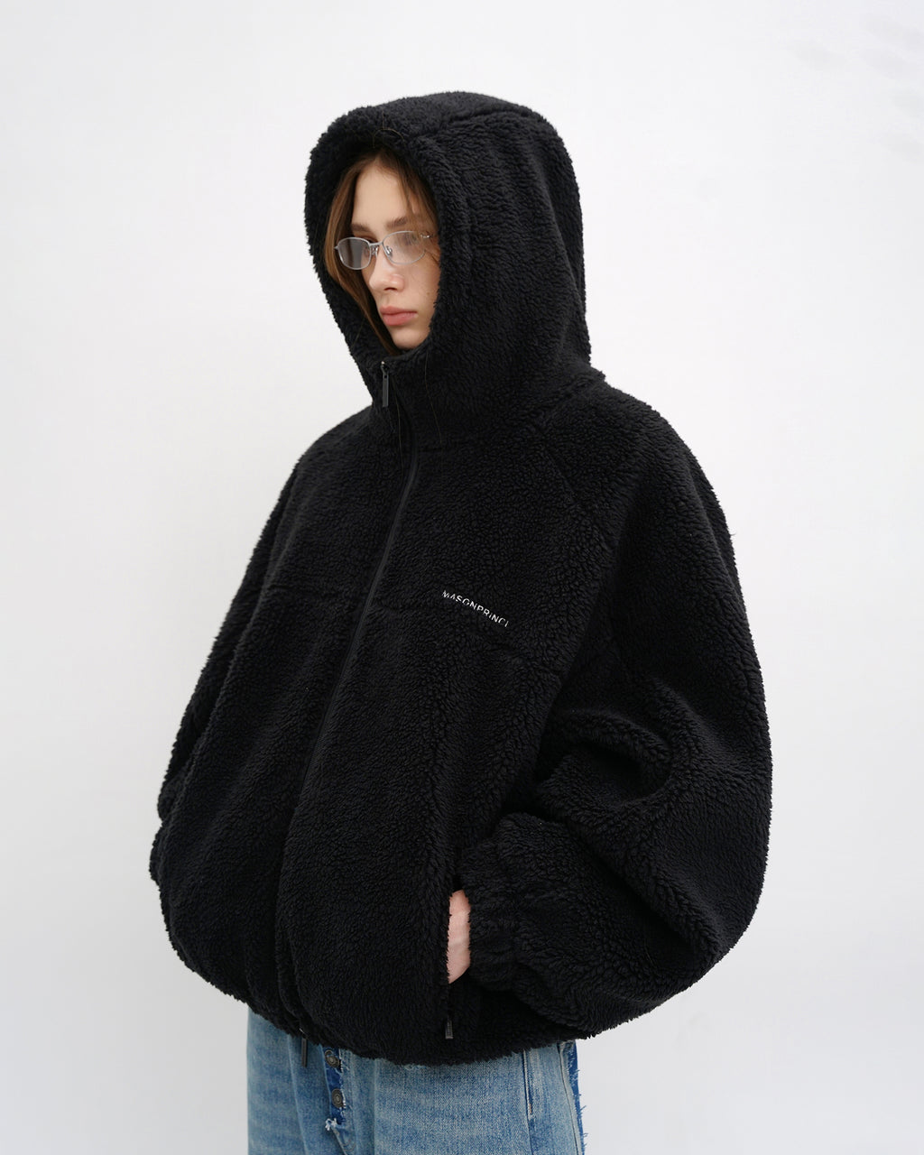 Anti-Static Sherpa Zip Hood Jacket