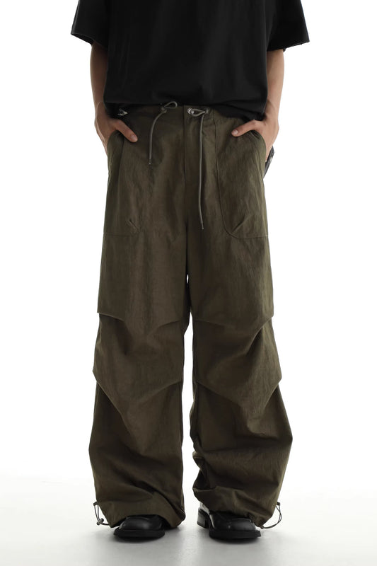 Stray tube Worker Pants - Army green