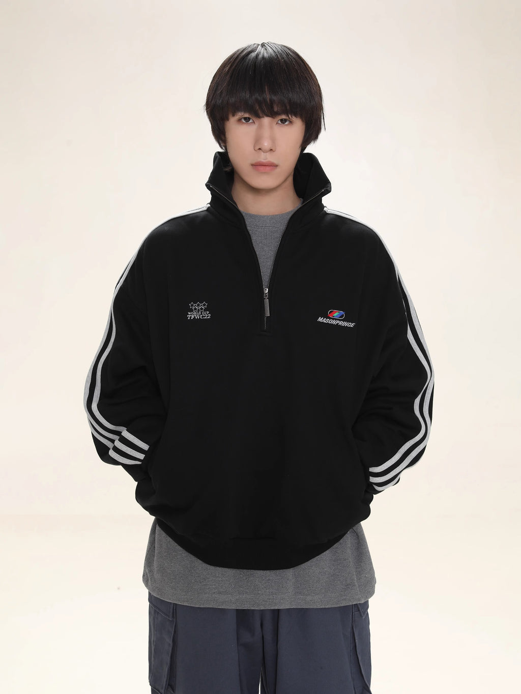 Striped polo Sweatshirt