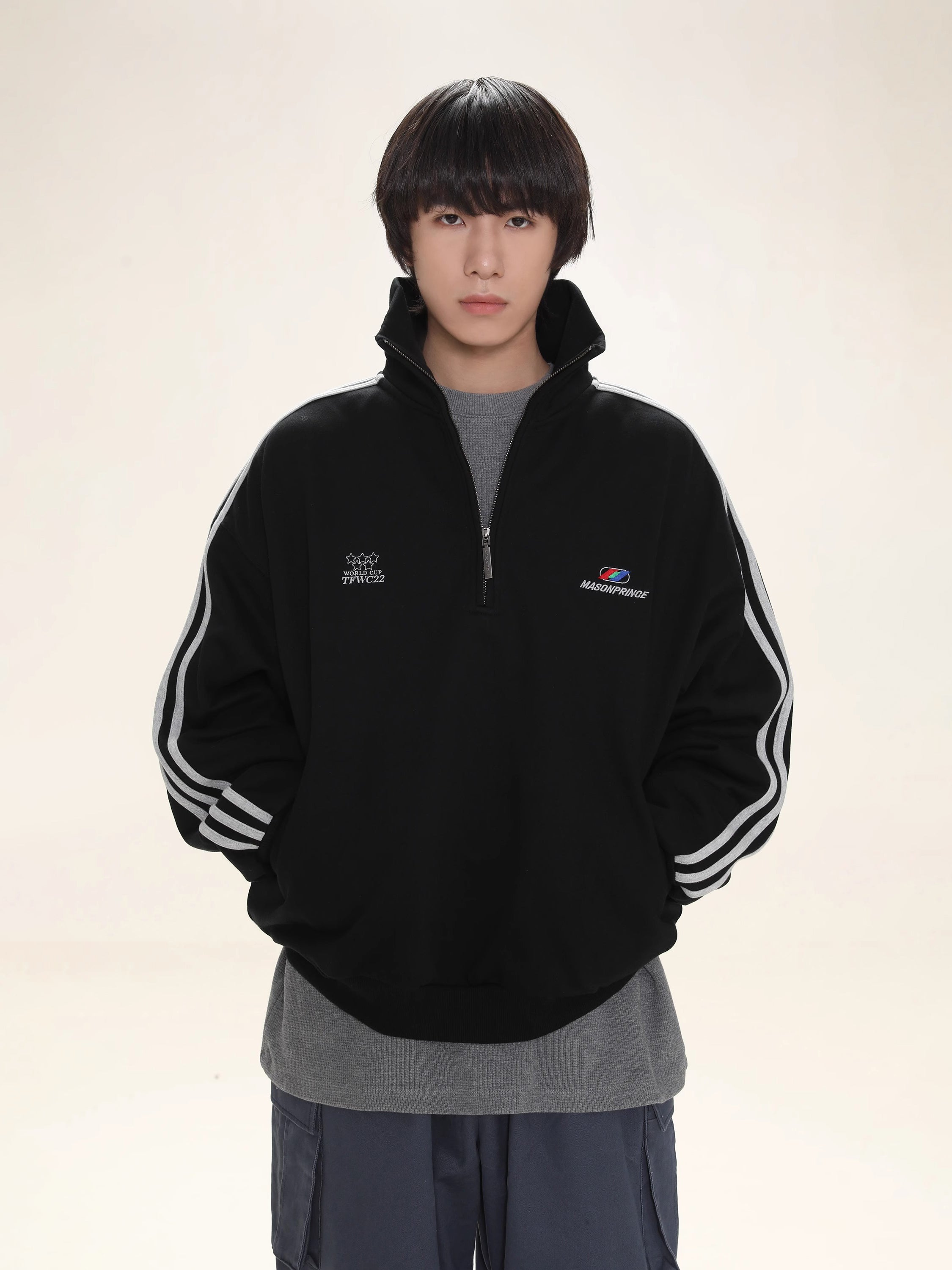 Striped polo Sweatshirt