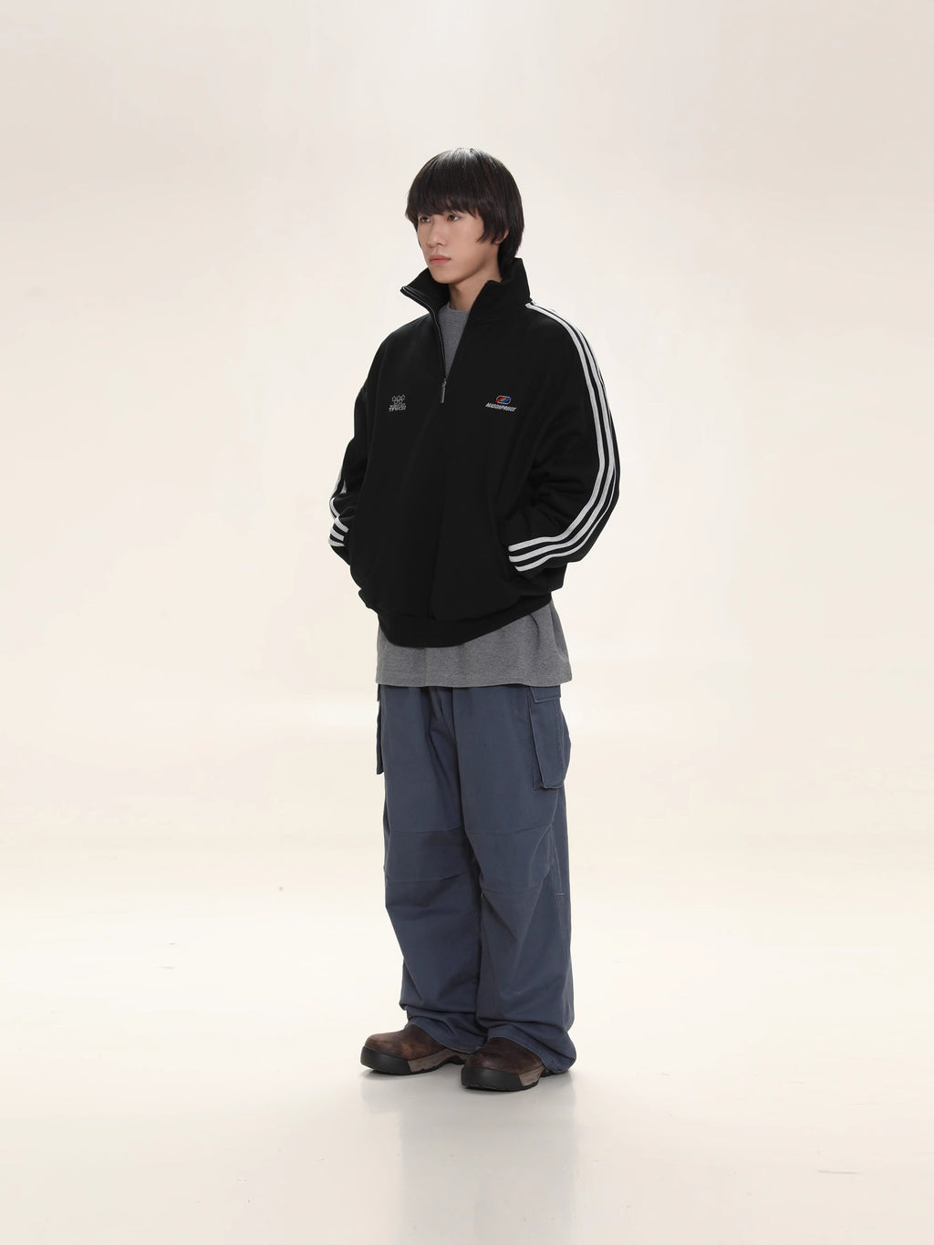 Striped polo Sweatshirt