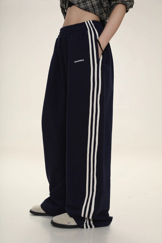 Heritage Striped Jogger - Navy