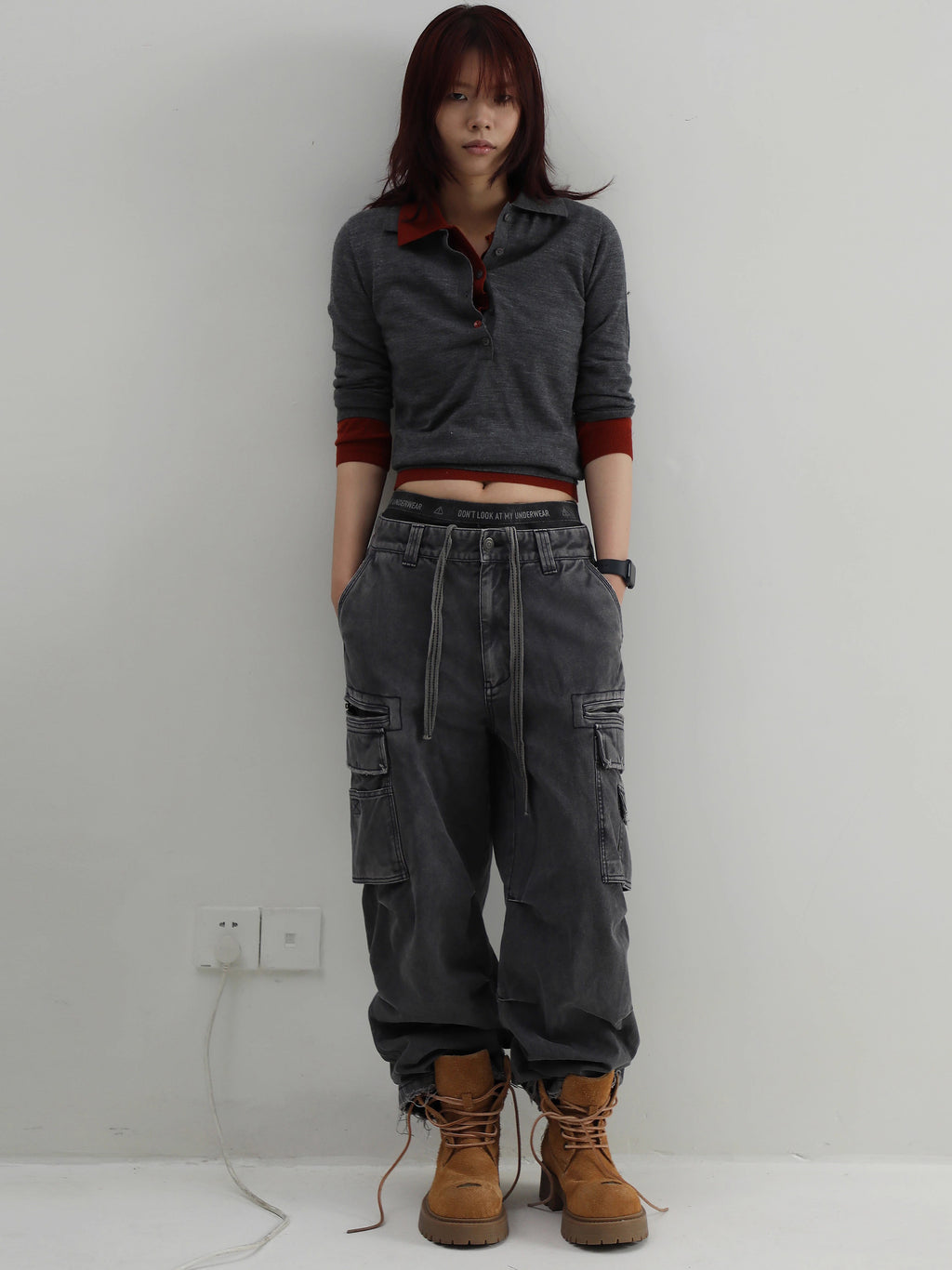 Detailed Riche Cargo Pants