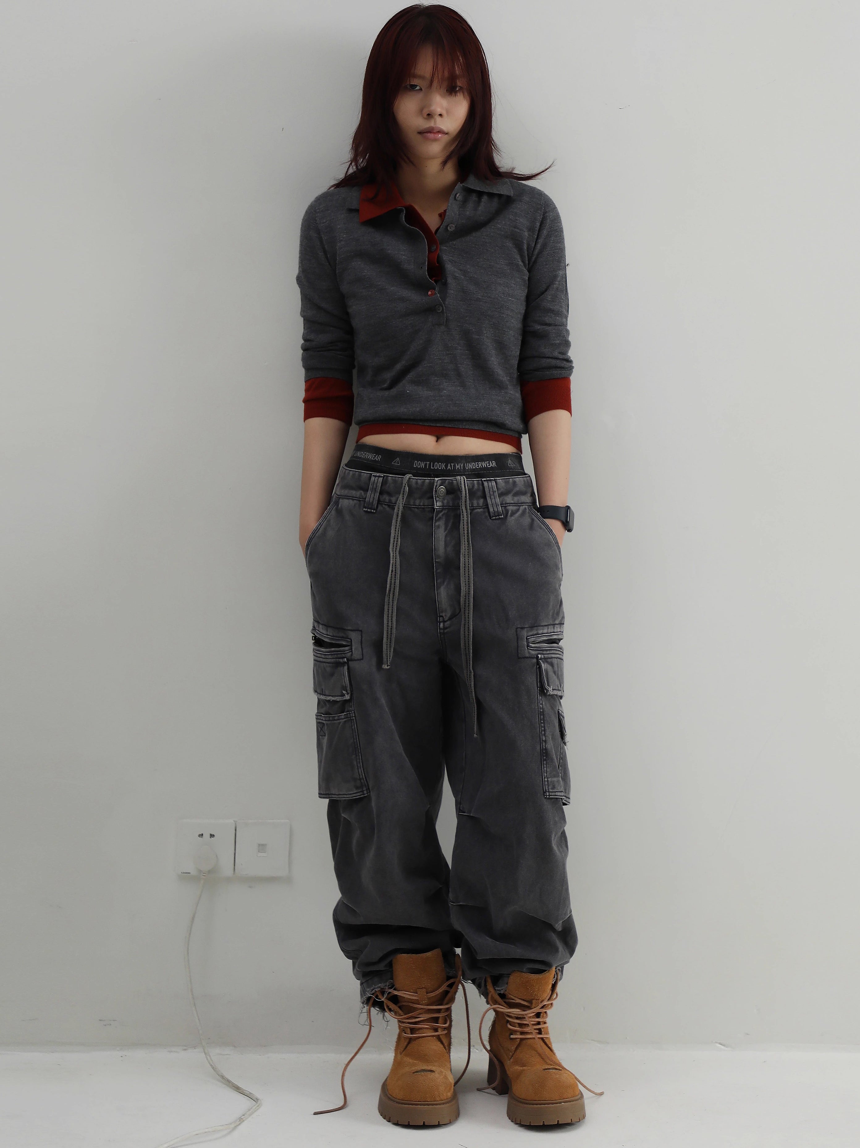 Detailed Riche Cargo Pants