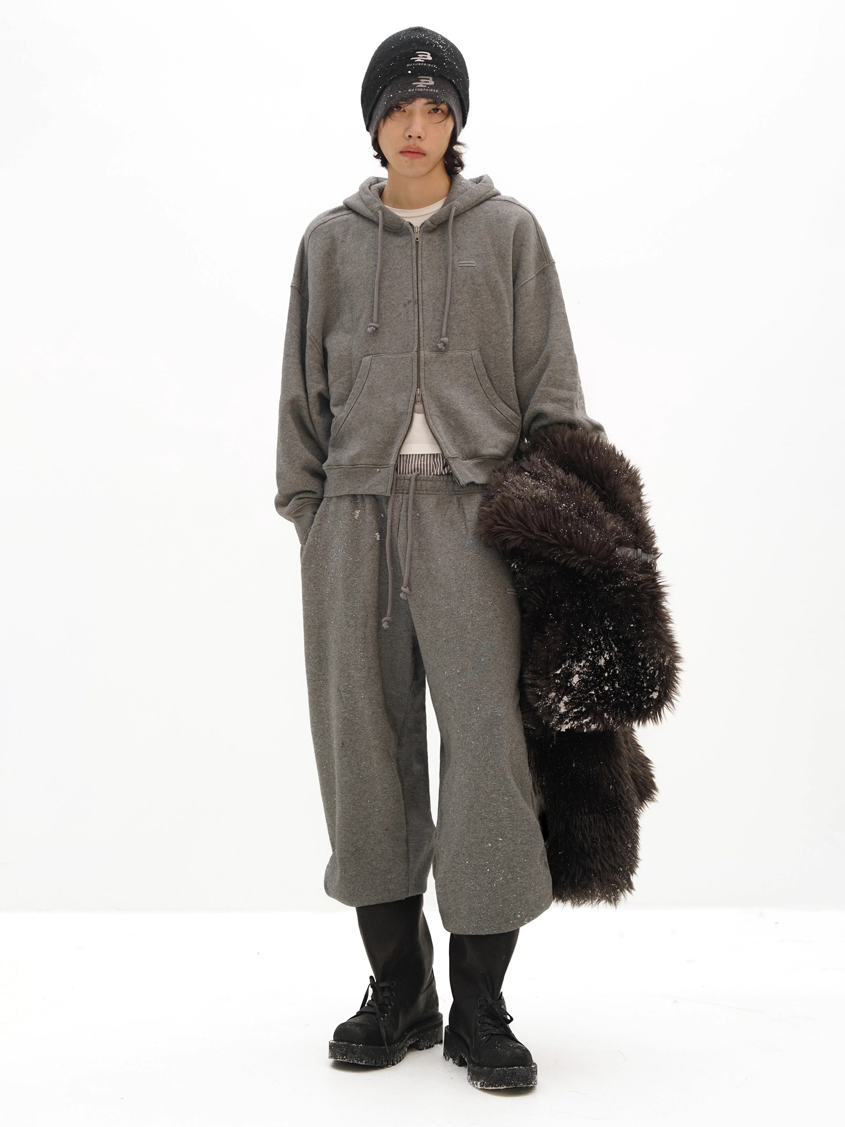 Cloud Texture Heavy Knit Sweatpants