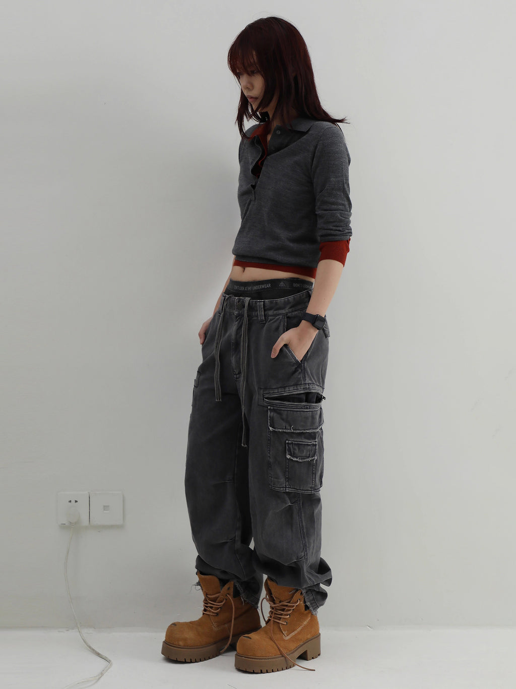 Detailed Riche Cargo Pants