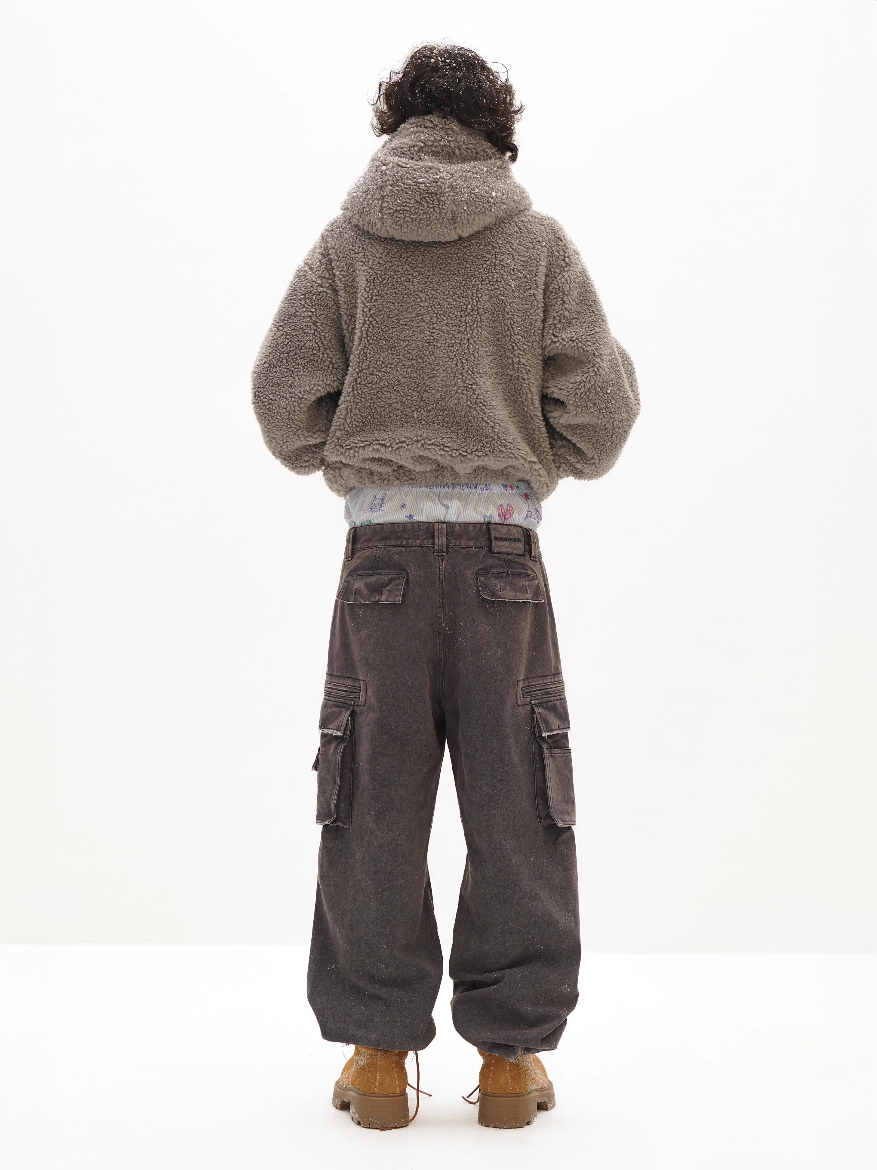 Large-Grain Wool Workwear Jacket