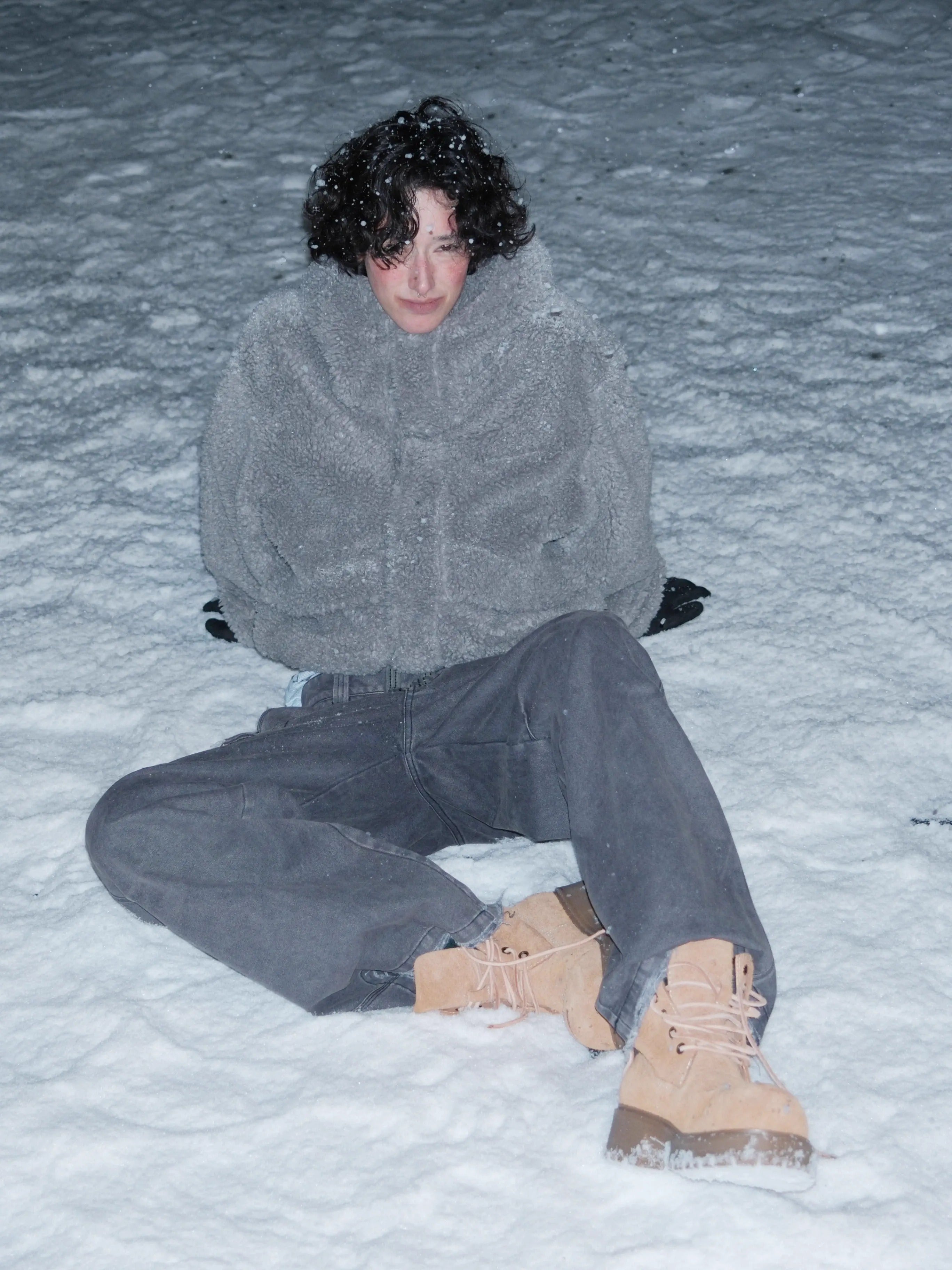 Large-Grain Wool Workwear Jacket