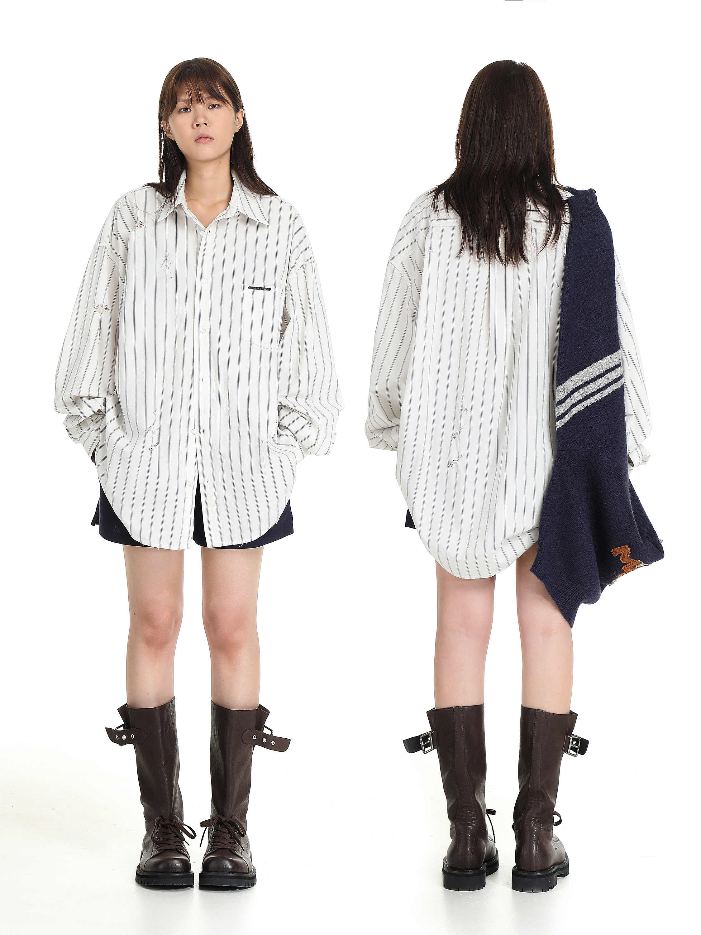 Almond Milk Stripe Classic Shirt