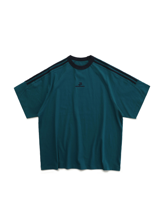 Retro 90's Tee-shirt - Peacock blue